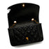 VINTAGE CHANEL DIANA SMALL CHAIN SHOULDER BAG BLACK LAMB SKIN GOLD HARDWARE 90341868