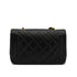 VINTAGE CHANEL DIANA SMALL CHAIN SHOULDER BAG BLACK LAMB SKIN GOLD HARDWARE 90342578