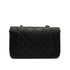VINTAGE CHANEL DIANA SMALL CHAIN SHOULDER BAG BLACK LAMB SKIN GOLD HARDWARE 90342587