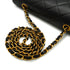 VINTAGE CHANEL DIANA SMALL CHAIN SHOULDER BAG BLACK LAMB SKIN GOLD HARDWARE 90342587