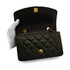 VINTAGE CHANEL DIANA SMALL CHAIN SHOULDER BAG BLACK LAMB SKIN GOLD HARDWARE 90343332