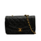 VINTAGE CHANEL DIANA SMALL CHAIN SHOULDER BAG BLACK LAMB SKIN GOLD HARDWARE 90343927