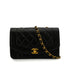 VINTAGE CHANEL DIANA SMALL CHAIN SHOULDER BAG BLACK LAMB SKIN GOLD HARDWARE 90344090