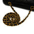 VINTAGE CHANEL DIANA SMALL CHAIN SHOULDER BAG BLACK LAMB SKIN GOLD HARDWARE 90344092