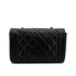 VINTAGE CHANEL DIANA SMALL CHAIN SHOULDER BAG BLACK LAMB SKIN GOLD HARDWARE 90323095