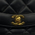VINTAGE CHANEL DIANA SMALL CHAIN SHOULDER BAG BLACK LAMB SKIN GOLD HARDWARE 90323095