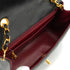 VINTAGE CHANEL DIANA SMALL CHAIN SHOULDER BAG BLACK LAMB SKIN GOLD HARDWARE 90327064