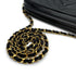 VINTAGE CHANEL DIA STITCH CHAIN SHOULDER BAG BLACK LAMB SKIN FRINGE GOLD HARDWARE 90318523