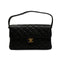 VINTAGE CHANEL DOUBLE FACE CHAIN SHOULDER BAG BLACK LAMB SKIN GOLD HARDWARE 90346678