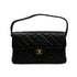 VINTAGE CHANEL DOUBLE FACE CHAIN SHOULDER BAG BLACK LAMB SKIN GOLD HARDWARE 90346678