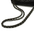 VINTAGE CHANEL DOUBLE FACE CHAIN SHOULDER BAG BLACK LAMB SKIN SILVER HARDWARE 90344095