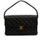 VINTAGE CHANEL DOUBLE FACE HAND BAG BLACK LAMB SKIN GOLD HARDWARE 90344378