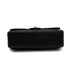 VINTAGE CHANEL DOUBLE FACE HAND BAG BLACK LAMB SKIN GOLD HARDWARE 90344378
