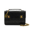 VINTAGE CHANEL DOUBLE TURN LOCK MATELASSE CHAIN SHOULDER HAND BAG BLACK LAMB SKIN GOLD HARDWARE 90330946