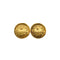 VINTAGE CHANEL EARRINGS 31 RUE CAMBON ROUND LOGO GOLD ACCESSORY 90338894