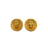 VINTAGE CHANEL EARRINGS 31 RUE CAMBON ROUND LOGO GOLD ACCESSORY 90338894