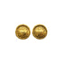 VINTAGE CHANEL EARRINGS 31 RUE CAMBON ROUND LOGO GOLD ACCESSORY 90338903