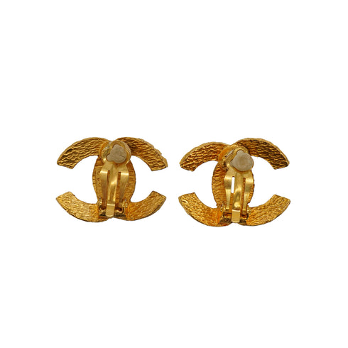VINTAGE CHANEL EARRINGS COCOMARK MATELASSE ACCESSORY 90334249