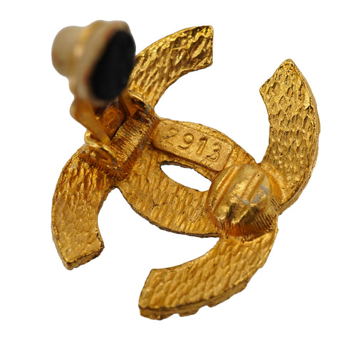 VINTAGE CHANEL EARRINGS COCOMARK MATELASSE ACCESSORY 90334249