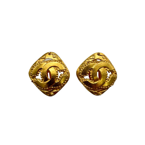 VINTAGE CHANEL EARRINGS COCOMARK ACCESSORY 96A 90326880