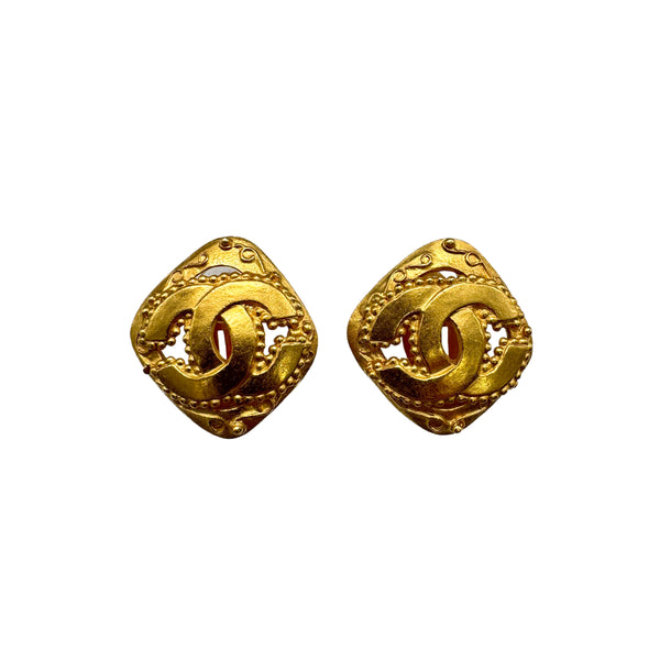 VINTAGE CHANEL EARRINGS COCOMARK ACCESSORY 96A 90326880