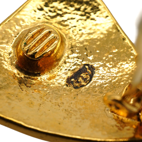 VINTAGE CHANEL EARRINGS COCOMARK GOLD ACCESSORY 97P 90345997