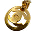 VINTAGE CHANEL EARRINGS TURN LOCK COCOMARK ROUND SWING GOLD ACCESSORY 97P 90322536