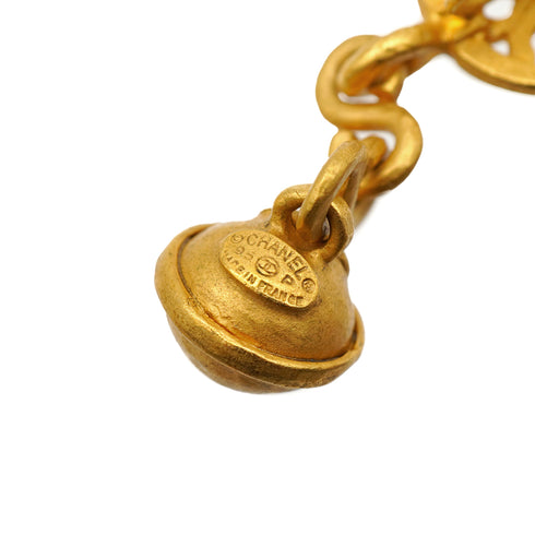 VINTAGE CHANEL EARRINGS COCOMARK BELL MOTIF ACCESSORY 95P 90333255
