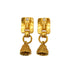 VINTAGE CHANEL EARRINGS COCOMARK BELL MOTIF GOLD ACCESSORY 94A 90334259