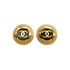 VINTAGE CHANEL EARRINGS COCOMARK BLACK GOLD ACCESSORY 29 90337674