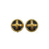 VINTAGE CHANEL EARRINGS COCOMARK BLACK GOLD ACCESSORY 95P 90335635