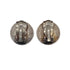 VINTAGE CHANEL EARRINGS COCOMARK BLACK SILVER ACCESSORY 96A 90321061