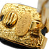 VINTAGE CHANEL EARRINGS COCOMARK BLACK STONE GOLD ACCESSORY 94P 90334998