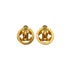 VINTAGE CHANEL EARRINGS COCOMARK CIRCLE GOLD ACCESSORY 94P 90331845