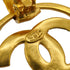 VINTAGE CHANEL EARRINGS COCOMARK CIRCLE SWING GOLD ACCESSORY 96P 90350433