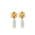 VINTAGE CHANEL EARRINGS COCOMARK CLEAR SWING GOLD ACCESSORY 01P 90347802