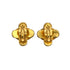 VINTAGE CHANEL EARRINGS COCOMARK CLOVER MOTIF ACCESSORY 94A 90321178