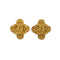 VINTAGE CHANEL EARRINGS COCOMARK CLOVER MOTIF ACCESSORY 94A 90321178