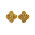 VINTAGE CHANEL EARRINGS COCOMARK CLOVER MOTIF ACCESSORY 94A 90321178