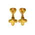 VINTAGE CHANEL EARRINGS COCOMARK CROSS SWING GOLD ACCESSORY 94A 90339119