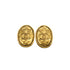 VINTAGE CHANEL EARRINGS COCOMARK CROWN OVAL GOLD ACCESSORY 26 90346693