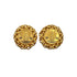 VINTAGE CHANEL EARRINGS COCOMARK EAR OF RICE MOTIF CHAIN GOLD ACCESSORY 23 90321038