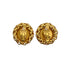 VINTAGE CHANEL EARRINGS COCOMARK EAR OF RICE MOTIF CHAIN GOLD ACCESSORY 23 90321038