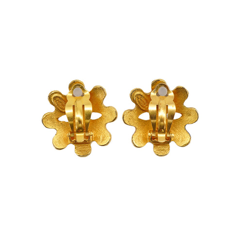 VINTAGE CHANEL EARRINGS COCOMARK FLOWER ACCESSORY 94P 90326681