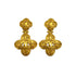 VINTAGE CHANEL EARRINGS COCOMARK FLOWER SWING GOLD ACCESSORY 96A 90319147
