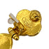 VINTAGE CHANEL EARRINGS COCOMARK FLOWER SWING GOLD ACCESSORY 96A 90319147