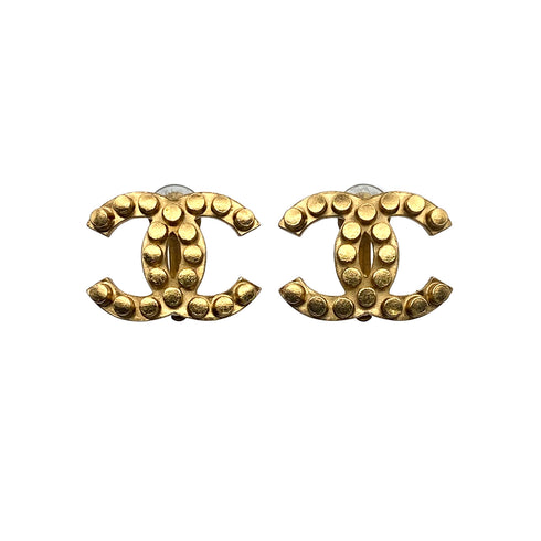 CHANEL EARRINGS COCOMARK GOLD ACCESSORY 02A 90312561