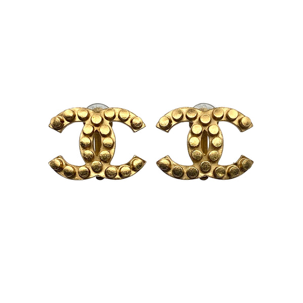 CHANEL EARRINGS COCOMARK GOLD ACCESSORY 02A 90312561