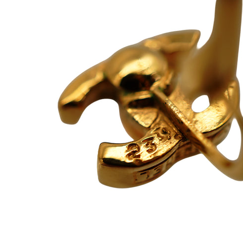 VINTAGE CHANEL EARRINGS COCOMARK GOLD ACCESSORY 23 90341726