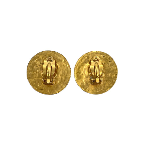 VINTAGE CHANEL EARRINGS COCOMARK GOLD ACCESSORY 28 90321052